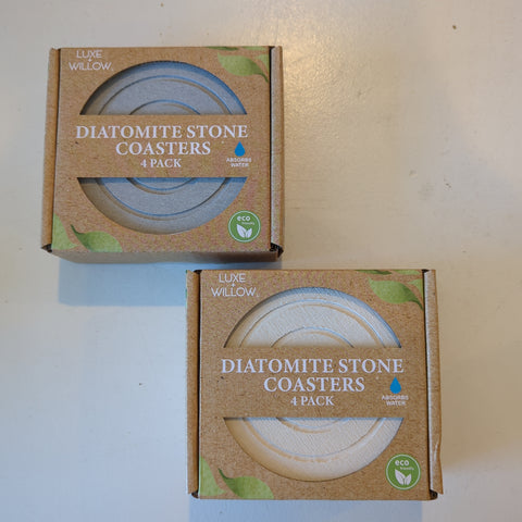 Diatomite Stone Coasters 4 pack
