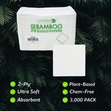 Bamboo Beverage Cocktail Napkins