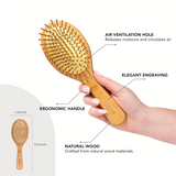 Bamboo Paddle Hair Brush