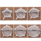 Reusable Silicone Stretch Lids - Set of 6