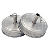 Stainless Steel Pour Spout Oil Cruet Lid for Mason Jars
