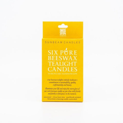 Beeswax Tealights - 6 Count