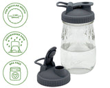 Pour & Store Lid with Carry Loop for Mason Jars
