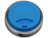 Silicone Drinking Lid With Band For Mason Jars