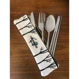 SAVE THE TREES Stainless Steel Mobile Cutlery Set
