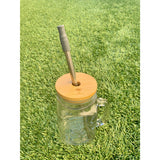 Standard Mouth Bamboo Mason Jar Lids for Straw