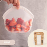 Reusable Silicone Storage Bag Clear