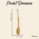 Bamboo Dry Brush Long Handle
