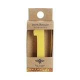 Beeswax Birthday Number Candle