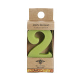 Beeswax Birthday Number Candle