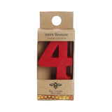 Beeswax Birthday Number Candle