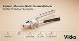 Stainless Steel Garlic Press and Mincer
