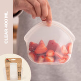 Reusable Silicone Storage Bag Clear
