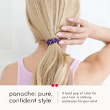 Crochet Hair Ties Purple Frost