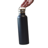 Stainless Steel Water Bottle with Bamboo Lid