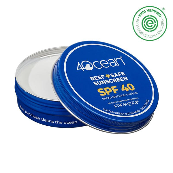 フェイスクリーム OCEAN 4ocean x Stream2Sea Reef-Safe Sunscreen Balm | Unpacked Living