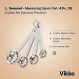 Stainless Steel Measuring Spoon Set 4 Pc