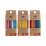 Birthday Short Taper Candles 100% Pure Beeswax