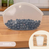 Reusable Silicone Bag Clear 30 oz