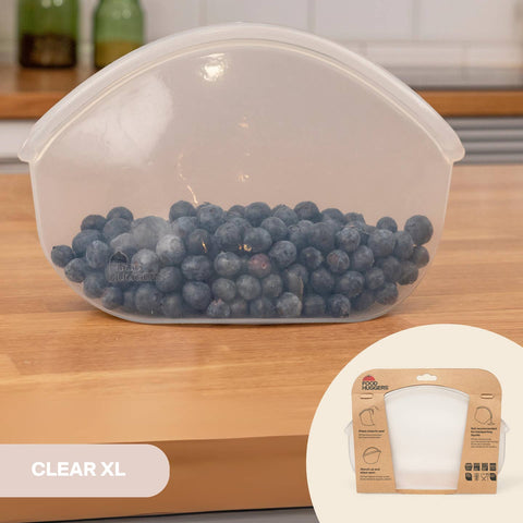 Reusable Silicone Bag Clear 30 oz