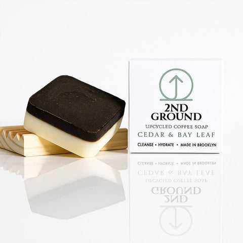 Upcycled coffee Soap - Cedar & Bay Leaf