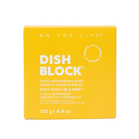 DISH BLOCK® solid dish soap - 4.4 oz bar - Citrus Lemongrass