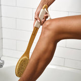 Bamboo Dry Brush Long Handle