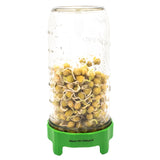 Rust Proof Sprouting Lid with Built-In Stand for Wide Mouth Jars