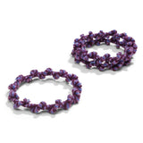 Crochet Hair Ties Purple Frost