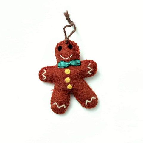 Gino the Gingerbread Man Eco-Ornament