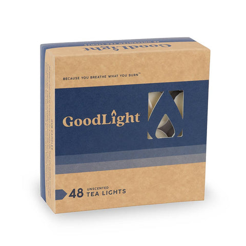 Unscented Tea Light Candles 48-Count Box