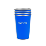 4ocean Reusable Stainless Steel Cups 4-Pack