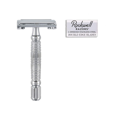 Safety Razor R1 White Chrome