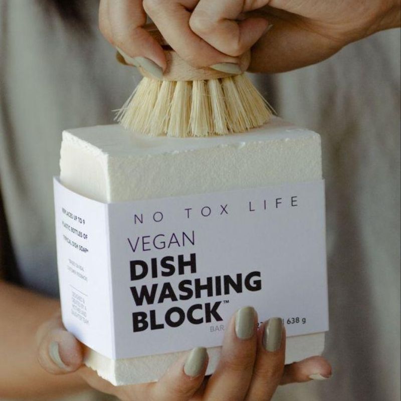 HUGE ZERO WASTE DISH WASHING BLOCK™ BAR 21.5 oz Unpacked Living