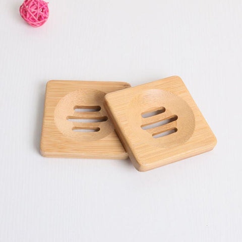 Square Bamboo Soap/Bar Holder