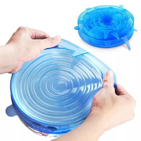 Reusable Silicone Stretch Lids - Set of 6