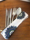 MANDALA Stainless Steel Mobile Cutlery Set