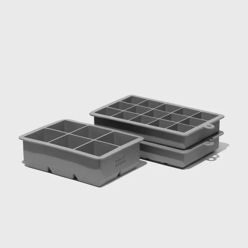 Choice Black Silicone 4 Compartment 2 Cube Ice Mold