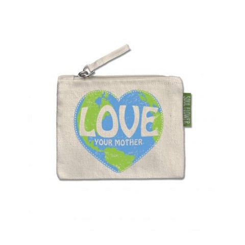 Love Your Mother Small Zipper Pouch