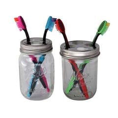 Stainless Steel Toothbrush Holder for Mason Jars
