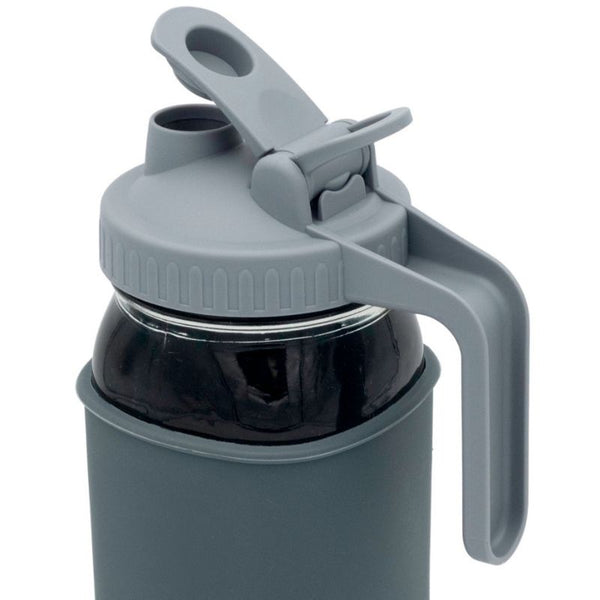 Mason Jar Lifestyle Pitcher Lid, Pour & Store With Handle, Wide Mouth - 3 Pack Wholesale
