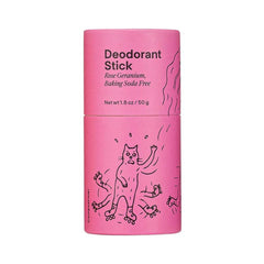 Rose Geranium Baking Soda Free Deodorant Stick