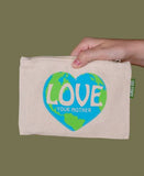 Love Your Mother Large Zipper Pouch