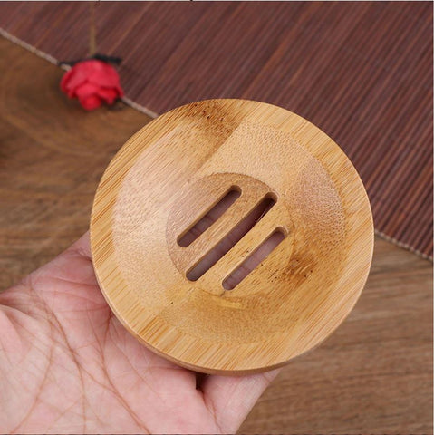 Bamboo Round Soap/Shampoo Holder