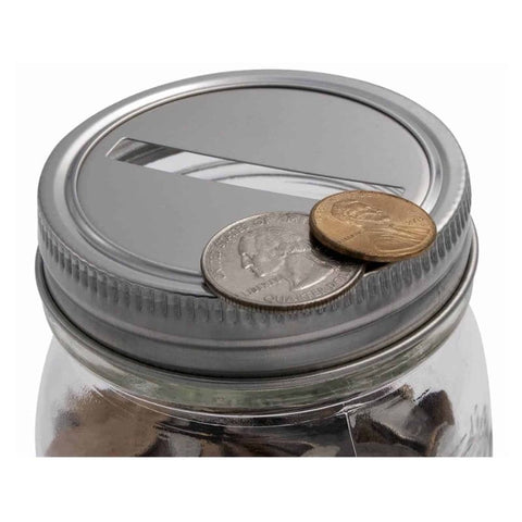 Coin Slot Bank Lid Inserts for Mason Jars