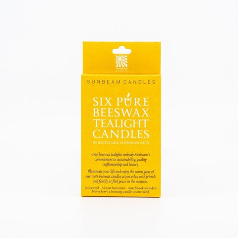 Beeswax Tealights - 6 Count
