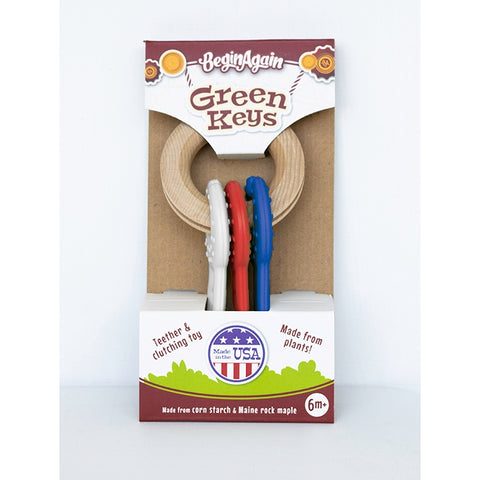 Clutching & Teething Toy - Red, White & Blue