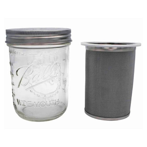 Cold Brew Coffee and Tea Maker Stainless Steel Filter With Lid for Mason Jars