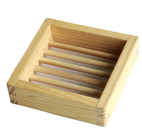 Wooden Square Soap Dish