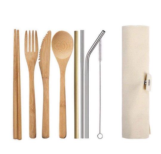 Eco Friendly Bamboo Cutlery Set | Unpacked Living